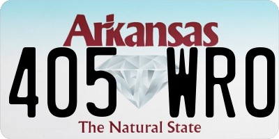 AR license plate 405WRO