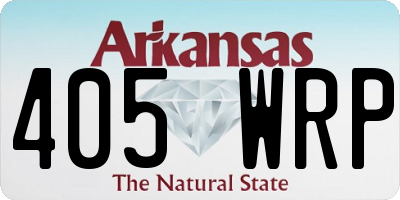 AR license plate 405WRP