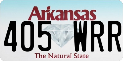 AR license plate 405WRR