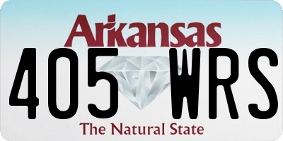 AR license plate 405WRS