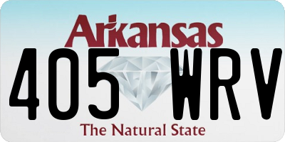 AR license plate 405WRV