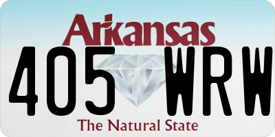 AR license plate 405WRW