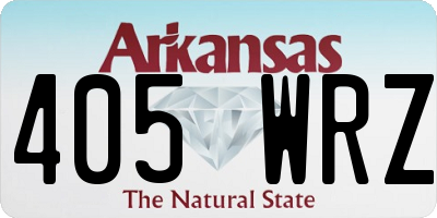AR license plate 405WRZ