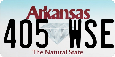 AR license plate 405WSE