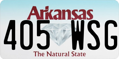 AR license plate 405WSG