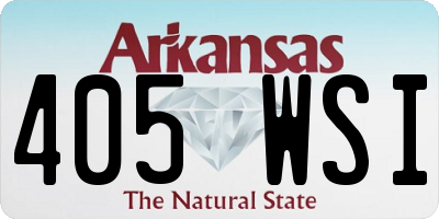AR license plate 405WSI