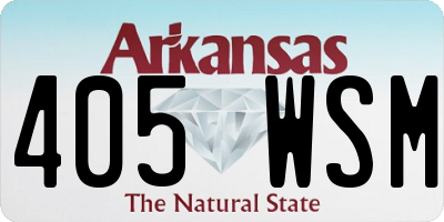 AR license plate 405WSM