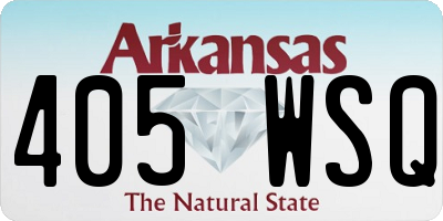 AR license plate 405WSQ