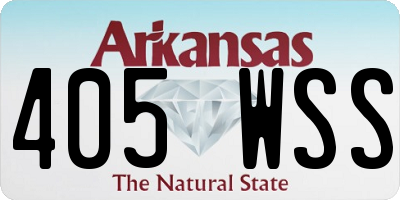 AR license plate 405WSS