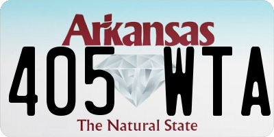 AR license plate 405WTA
