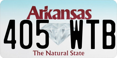 AR license plate 405WTB