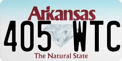 AR license plate 405WTC