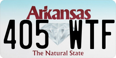 AR license plate 405WTF