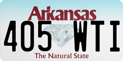 AR license plate 405WTI