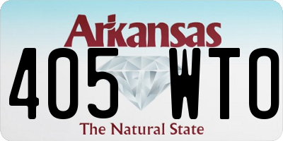 AR license plate 405WTO