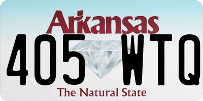 AR license plate 405WTQ