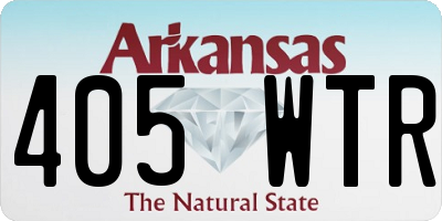 AR license plate 405WTR
