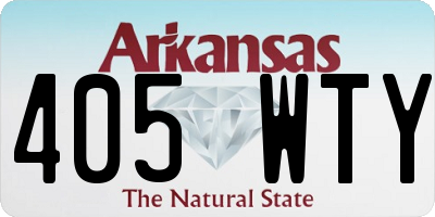 AR license plate 405WTY