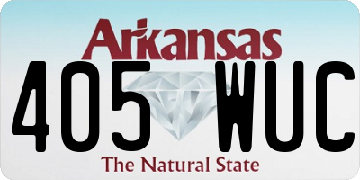 AR license plate 405WUC