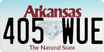 AR license plate 405WUE