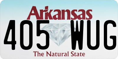 AR license plate 405WUG
