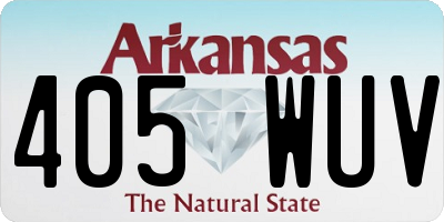 AR license plate 405WUV