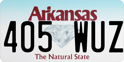 AR license plate 405WUZ
