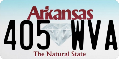 AR license plate 405WVA