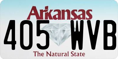 AR license plate 405WVB