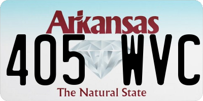AR license plate 405WVC