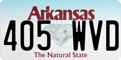 AR license plate 405WVD
