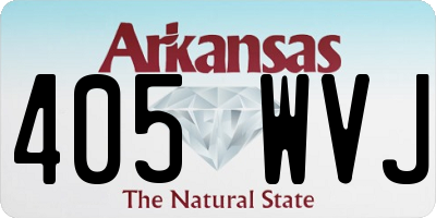 AR license plate 405WVJ