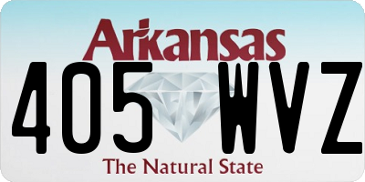 AR license plate 405WVZ
