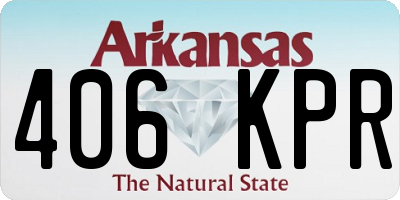 AR license plate 406KPR