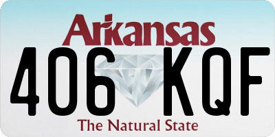 AR license plate 406KQF