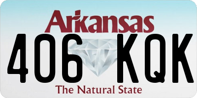 AR license plate 406KQK