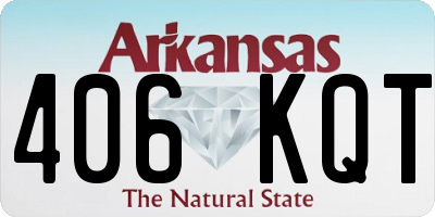AR license plate 406KQT