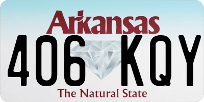 AR license plate 406KQY
