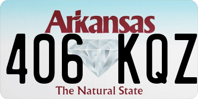 AR license plate 406KQZ