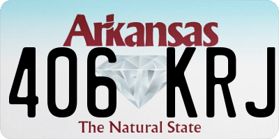 AR license plate 406KRJ