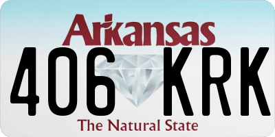 AR license plate 406KRK