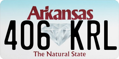 AR license plate 406KRL