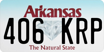 AR license plate 406KRP