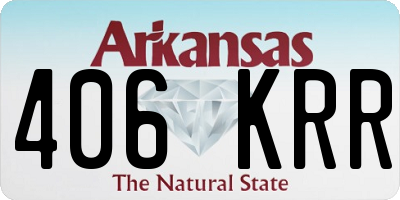 AR license plate 406KRR