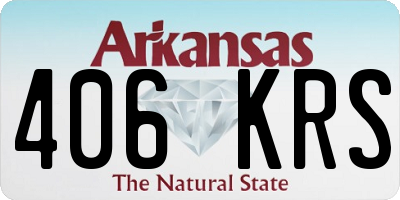 AR license plate 406KRS