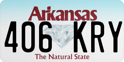 AR license plate 406KRY