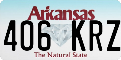 AR license plate 406KRZ
