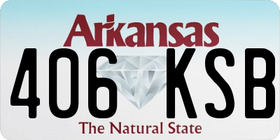 AR license plate 406KSB