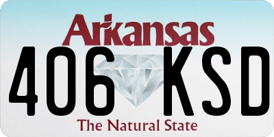 AR license plate 406KSD