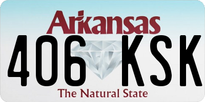 AR license plate 406KSK